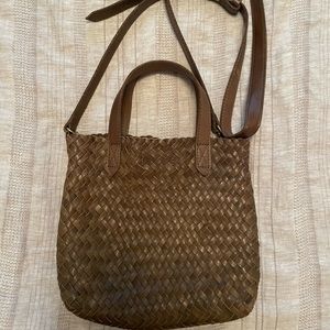 The Small Transport Crossbody: Woven Leather Edition